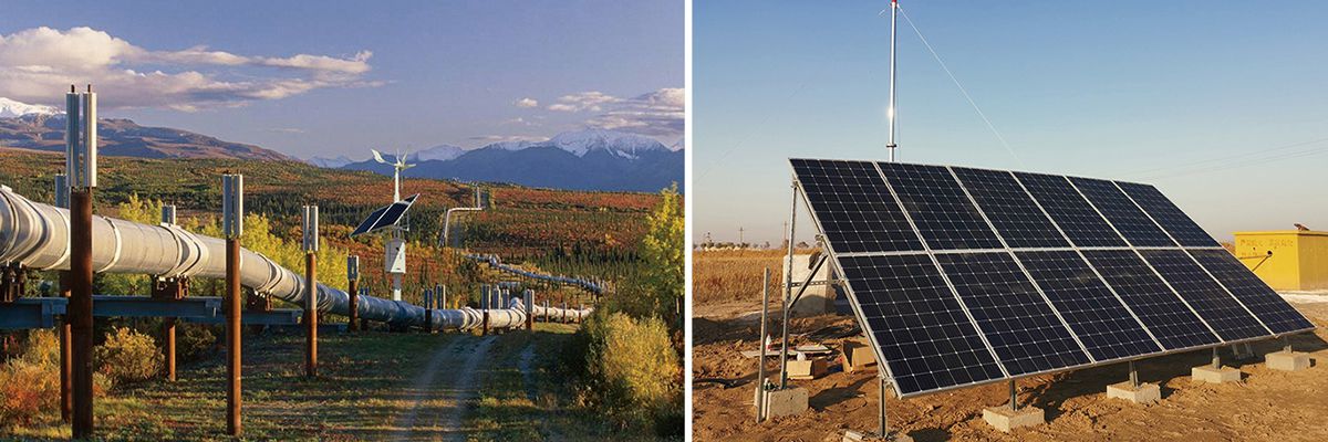 نظام الطاقة الشمسية في حقول النفط والغاز ومحطات التنقيب 