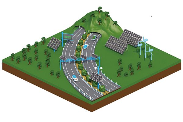 نظام الطاقة الشمسية في مشاريع هندسة الطرق